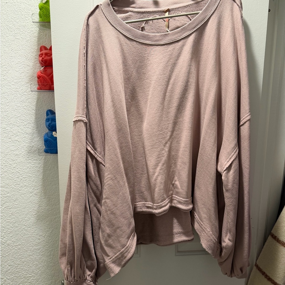 Free People Trish Sweater - Blush Pink